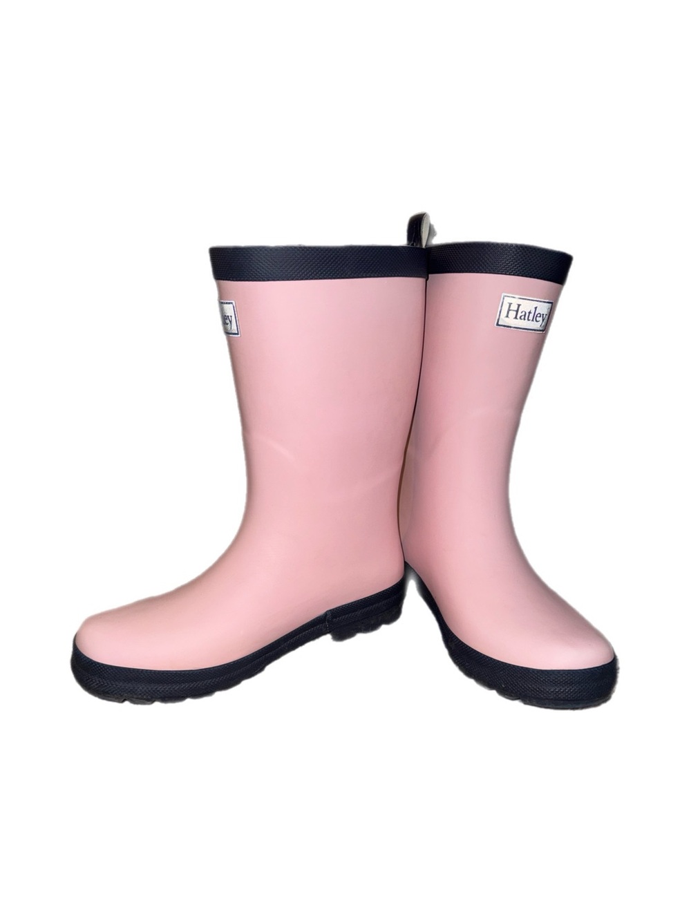 Hatley Pink Kids Rain & Snow Boots with Black Trim